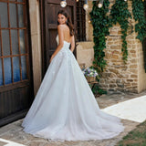Brased Wedding Dress 2026 New Spring Tail White Sen Series Super Fairy Certificate Registration Evening Dress HZ0517
