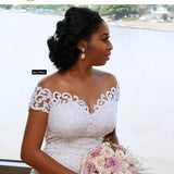2026 Spring New African Mermaid Wedding Shoulder Lace Lace Size Fashion Travel Photo Wedding Dress HZ0517