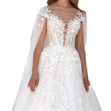 2026 New Simple Lace V-Neck Thin A Threous Tug-Tail Wedding Dress Wedding Dress Wedding Dress Fairy Gas HZ0517