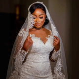New Large-Size Heavy Industry Dress African Bride Sexy Body-Pupling Fishtail Wedding Dress HZ0517