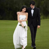 Brassed Denttal Light Wedding Dress Yarn 2026 New Super Xian Sen Family Travel Film Thin Temperament Fishtail Dress Dress Dress Woman HZ0517