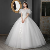 Wedding Dress 2026 New Bride Go Out Yarn Main Yarn French Style Simple Small Size Wedding Dress F91 HZ0517