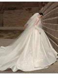 Wedding Dress Dress Woman 2025 New Bridal Heavy Industry Luxury Long Tail Smear High Texture Out Of The Yarn HZ0517