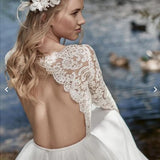 Wedding Bohemian Retro Style Dress Sexy Lace-Back Chiffon Dress HZ0517