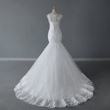 Fishtail Light Wedding Dress 2026 New Spring Sexy Tail Luxury Sen Thin Bride French Retro HZ0517