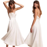 Travel Shot Wedding Dress 2026 New Spring Fresh Simple White Slings Small Dress Dress HZ0517