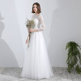 French Wedding Dress 2025 New Bride Wedding With Simple Light Wedding Dress Family Travel Film Thin Out Yarn HZ0517