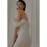 A Toasting Female Bride's Wedding Temperament Mage Elegant Evening Dress Light Luxury Niche Performance Corset Dress HZ0517