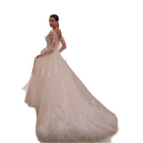 Bride Light Luxury Wedding Dress Slim Thin Back Tail Wedding Dress High-Level Temperament Light Yarn HZ0517