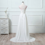 Wish Temperament Wedding Dress With A Long And Thin Simple Wedding Dress HZ0517