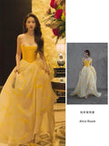 Star Of The Same Liu Yifei Rose Story High-End Light Luxury Brat Niche Toast Dress Bridal Dress HZ0517