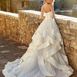 2026 Bride Wedding Dress Net Yarn Hand-Slit Beads Bare Back Light Wedding Dress Neat Fluffy Skirt HZ0517