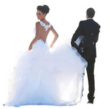 Wedding Dress Autumn New Sexy Sling Bare Back Fishtail Bride Wedding Dress HZ0517