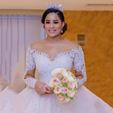 French Wedding Dress Bride 2026 New Word Shoulder Party Welcome Suit In The Fugitive Princess Go Out Yarn Big Tail Wedding Dress HZ0517