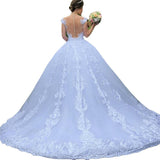 2026 New Bride Wedding Shoulder Lace Retro Court Wedding Dress HZ0517