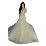 One-Word Shoulder French-Style Linden Dress 2026 New Bridal High-End Sense Simple Fish Tail Welcome Yarn HZ0517