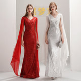 Evening Dress Women 2026 New High-End Texture Dress High-End Long Afield Red Queen Elegant HZ0517