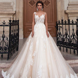 Wedding Dress 2026 New Bridal Shoulder-To-Shoulder Thin Lace Large-Size Fairy Tail Wedding Dress Spring HZ0517