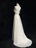 Sine-Faced Light Wedding Dress Girl 2026 New White Bra Simple And Light Engagement To Go Out Towel Yarn Tail HZ0517