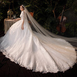 Mori Temperament Main Wedding Dress 2026 New Small Bride Big Tail Super Fairy Starry Sky Dream HZ0517