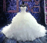 Wedding Dress 2026 New Breast-Wearing Sexy Hottie Large Size Bridal Wedding Dress Princess Ponbo Skirt HZ0517