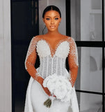 2026 Wedding Dress Sexy Suspension V-Neck Dress Wedding Dress Evening Dress HZ0517