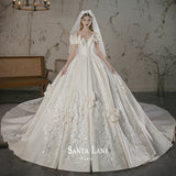The Dingy Main Wedding Dress 2026 New Bridal Court Retro High-End Luxury Temperament Small Wedding Dress Big Tail Girl HZ0517