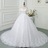 One-Word Shoulder Bridal Wedding Dress 2026 New Thin Temperament Wedding Main Yarn Big Pggy Poncho Tail Wedding Dress HZ0517