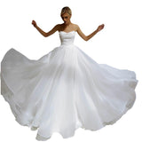 Brased Light Wedding Dress 2025 French New Small Temperament Simple Temperament Travel Tailed Large-Size Wedding Dress HZ0517