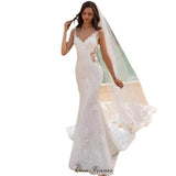 Wedding Dress Deep V-Neck 2026 New Long Tail Sexy Bare Back Fish Tail Thin Travel Shot HZ0517