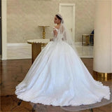 Beautiful Wedding Dress Girl Small Tail French New Lace Long Sleeves Poncho Dress HZ0517