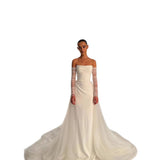 Sing Noodle Light Wedding Dress 2026 New French Temperament Small Breast White Super Fairy Long Dress Hottie Welcome Dress Dress Dress HZ0517