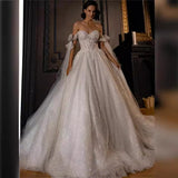 Wedding White Sexy Shoulder-To-Shoulder-Back Wedding Dress 2026 New Temperament High-End Wedding Dress HZ0517