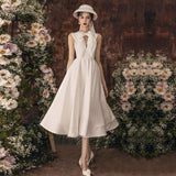 Dress Dress Women's New Autumn Famous French Evening Dress Can Usually Wear A Small White Dress Dress HZ0517
