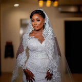 New Large-Size Heavy Industry Dress African Bride Sexy Body-Pupling Fishtail Wedding Dress HZ0517