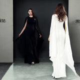 Evening Dress Women 2026 New Banquet Performance Model Host Atmospheric Long Dress Dress Summer Wedding Polyester HZ0517