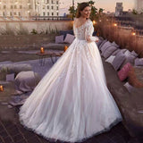 Wedding Dress 2026 New Temperament Sexy V-Neck Long Sleeves Fluffy Skirt Banquet Sexy HZ0517