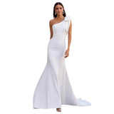 The Mermaid Mermaid Tour Wedding Dress 2026 New One-Shoulder Waist Fishtail Bridal Dress HZ0517