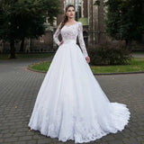 French Lace Wedding Dress 2026 Spring New Women's Simple Long-Sleeved Wedding Dress Dress Dress Dress Dress Dress Dress HZ0517