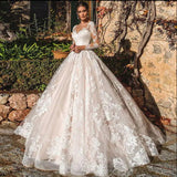 Longtail Wedding 2026 New Sexy Dew-Breasted Bras Lace Travel Wedding Dresses Spring HZ0517