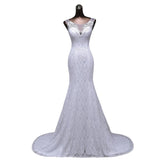 2026 New Wedding Dress Elegant Sexy Temperament Deep V Collar Body Waist Fish Tail Light Wedding Dress Dress Dress HZ0517