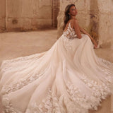 Main Wedding Dress 2026 Spring New Sexy V-Necked Back-Up-Dressed Lace Dress Elegant Banquet Girl HZ0517