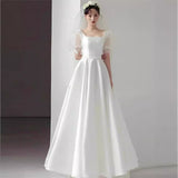 French-Style Linden Light Wedding Dress 2026 New Sweet Princess Style Simple Yarn Bride Engagement Welcome Dress Dress HZ0517