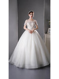 Wedding Dress 2026 New Thin And Fluffy Skirt Simple Wedding Korean Version Of The Starry Sky Hebenson Line HZ0517
