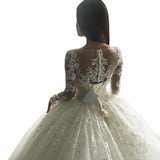 Star Of The Same 2026 New Women's Long-Sleeved Evening Dress Dress Wedding Dress HZ0517