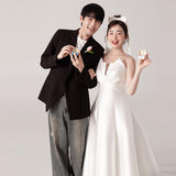 Brased Light Wedding Bride 2026 New Travel Photography Mori Small Man With A Small Daffin Dress Go Out Yarn And Tail Woman HZ0517