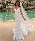 Wedding Dress Deep V-Neck 2026 New Long Tail Sexy Bare Back Fish Tail Thin Travel Shot HZ0517