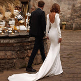 Wedding Dress 2026 New Show Fish Tail Long Sleeve Big-Sleeved Big-Sleeved Trend Wedding Dress HZ0517