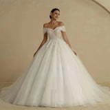 Wedding Dress 2026 New Heavy Industry Bride Wedding Yarn High Quality Big Tail Welcome Yarn At The Escape Of The Princess HZ0517