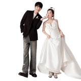 Brased Light Wedding Bride 2026 New Travel Photography Mori Small Man With A Small Daffin Dress Go Out Yarn And Tail Woman HZ0517
